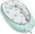Solvera_Ltd Babynest 2seitig Kokon MINKY+100% Baumwolle Babybett Nestchen für Neugeborene Kuschelnest Weiches und sicheres Baby-Reisebett (50×90)…