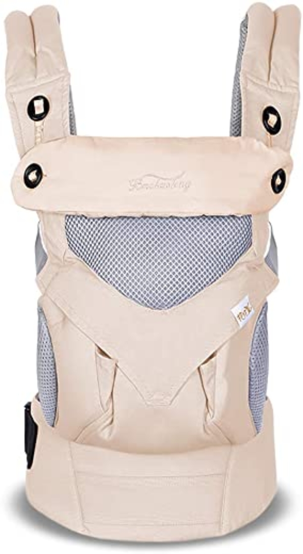 SONARIN 4 in 1 Atmungsaktiv Babytrage,3D Atmungsaktives Mesh,Schlafen Haube,Ergonomisch,für Neugeborene & Kleinkinder (3-48 Monate),Maximale…