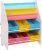 SONGMICS Kinderregal kleines Bücherregal Spielzeugregal Weißes Aufbewahrungsregal mit bunten Aufbewahrungsboxen Kindermöbel 63 x 74 x 26,5 cm (B x…
