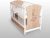 Sonoma/Weiß Babybett Gitterbett Kinderbett 120×60 mit Matratze und Schublade NEU