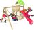 Spielturm Terrific Heroows Schaukelgestell mit Kletterleiter, Kletterwand, Schaukel & Rutsche