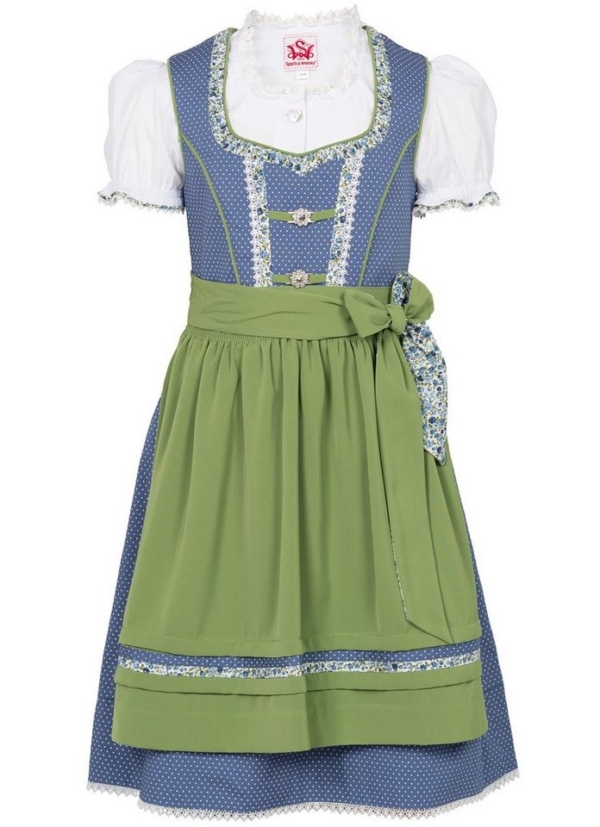 Spieth & Wensky Kinderdirndl Gänschen mit Bluse