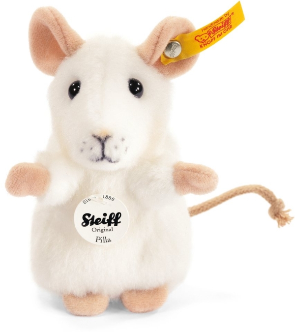 Steiff Kuscheltier »Pilla Maus weiß, 10 cm«