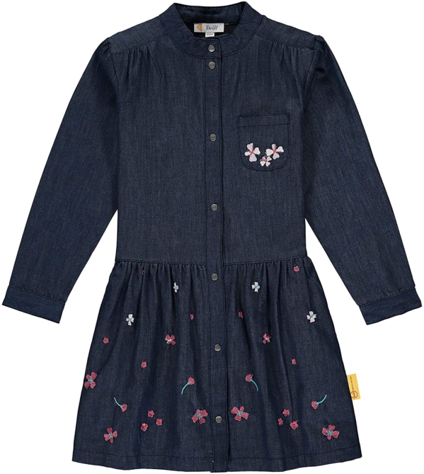 Steiff Mädchen Mit Süßer teddybärapplikation Kleid