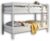 Stella Trading MORITZ Hochbett mit Leiter & zwei Liegeflächen 90 x 200 cm – Platzsparendes Kinder Etagenbett aus massiver Kiefer, weiß – 97 x 140 x…