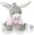 Sterntaler 6011838 Mädchen Spieluhr, Stofftier Esel Emmi Girl, Austauschbares Spielwerk, Größe: M, Grau/Rosa