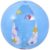 SunClub Wasserball »Wasserball / Strandball aufblasbar klein Ø40 cm,«