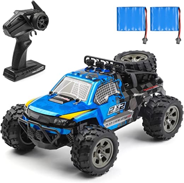 Tantselas Ferngesteuertes Auto, 1:18 2WD RC Auto Off Road Buggy, 2.4 Ghz Radio Control Geländewagen Spielzeug Fahrzeug für Kinder Erwachsene