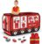 TEMI Feuerwehrauto-Zelt – Faltbares Pop-Up-Spielzelt | Spielhaus für Kinder drinnen und draußen | inklusive Rollenspiel-Kostüm und…