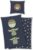 TexIdea Disney Wende Bettwäsche-Set Baby-Yoda The Child Mandalorian 135×200 cm + 80×80 cm | 100% Baumwolle Reißverschluss | Kinder-Bettwäsche