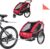 Tiggo Kinderfahrradanhänger Fahrradanhänger Jogger 2in1 Anhänger Kinderanhänger 50202-01 Rot