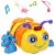 TINOTEEN Musikalisches Babyspielzeug für Kleinkinder im Alter von 1, 2, 3 Jahren, kriechendes und singendes Bienenspielzeug