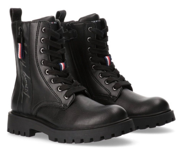 Tommy Hilfiger Schnürboots mit zusätzlichem Reißverschluss