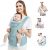 TOPERSUN Babytrage All In One Kindertrage Bauchtrage 12 Positionen Rückentrage Ergonomische Babytragetasche Baby Trage verstellbar für Neugeborene…