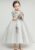 TOPMELON Abendkleid »Halbärmeliges Partykleid aus Tüll mit Blumenstickerei« Bequem zu tragen, Elegant, Tüll