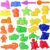 TOYMYTOY Sandspielzeug Kinder Strand Spielzeug Sand Förmchen Sand Spielset – Meeres Tiere, Safari Tiere, Mini Schlösser Sand Werkzeuge – Sommer…