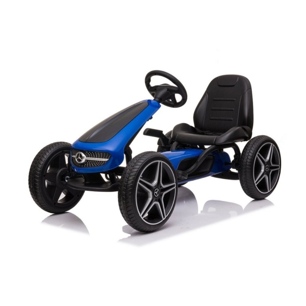 Toys Store Elektro-Kinderauto »Mercedes Go Kart Tretauto Tretfahrzeug Go-Kart Kinderfahrzeug Blau«, Belastbarkeit 45 kg