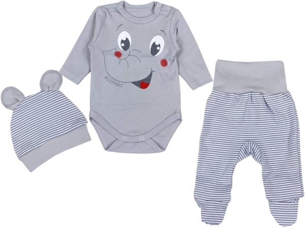 TupTam Baby Unisex Bekleidungsset mit Aufdruck 3 TLG.