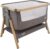 Tutti Banini CoZee Beistellbett Babybett Reisebett Krippe – Eiche und Holzkohle
