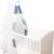 ULLENBOOM ® Babybett Himmel 135×200 cm Mint Grau (Made in EU) – Betthimmel Baldachin aus ÖkoTex Baumwolle, für 60×120 cm & 70×140 cm Babybett,…