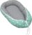 ULLENBOOM ® Babynest & Kuschelnest (55×95 cm) Safari Pfefferminz (Made in EU) – Baby Nestchen aus Baumwolle, ideal als Reisebett, Baby Cocoon &…