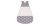 ULLENBOOM ® Babyschlafsack »Baby Sommer-Schlafsack 56/62 (0 bis 4 Monate) Graue Sterne (Made in EU)«, Mitwachsender Schlafsack für Sommer