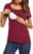 UNibelle Damen Umstandstop Stillshirt Lagendesign Verdecktem Ausschnitt Umstandsmode Top mit Stillfunktion