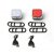 USB wiederaufladbare Fahrradlicht Fahrrad Rücklicht Scheinwerfer Wasserdicht Radfahren Rücklicht für Mountain Road Kinderfahrräder,2 stücke, rot &…