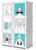 Vicco Kleiderschrank Andy Kinder Regal DIY modular 6 Fächer Kleiderstange Steckregal (Grau)