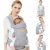 Viedouce Babytrage Ergonomische/Reine Baumwolle Leicht und atmungsaktiv/Multiposition:Dorsal und Ventral/Verstellbare Kopfstütze/für Neugeborene…