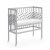 VitaliSpa® Beistellbett »SOPHIE Grau Babybett Stillbett Stubenbett Nestchen Boxspringbett«