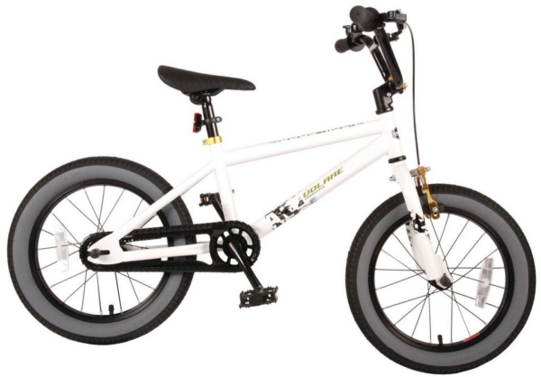 Volare Kinderfahrrad »BMX – Jungen – 16 Zoll – Weiß – Blau – Alter: 4 – 6 Jahre«