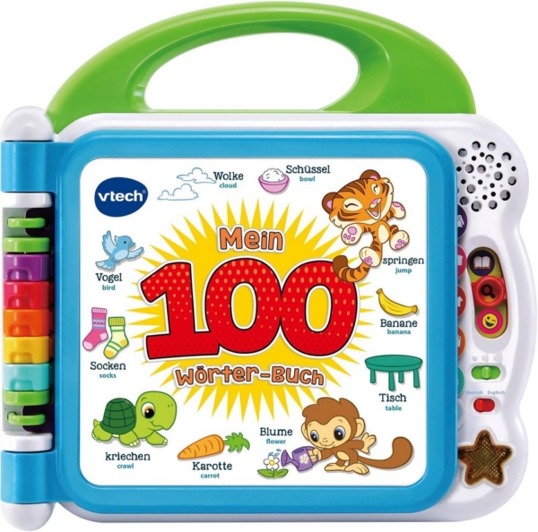 Vtech® Buch »Mein 100-Wörter-Buch, weiß«, mit Sound und Licht