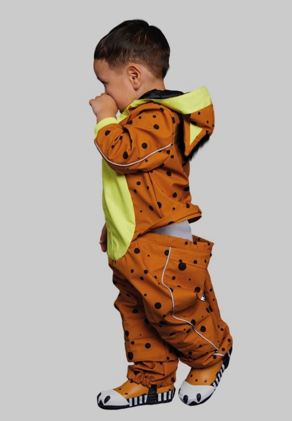 WeeDo Schneeoverall »LUXDO Luchs« Praktischer Funktionsanzug, wasserdicht, atmungsaktiv, verstellbare Kapuze und Reflektornähte