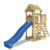 Wickey Spielturm »Klettergerüst JoyFlyer mit blauer Rutsche, Kletterturm mit Sandkasten, Leiter & Spiel-Zubehör«