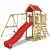 Wickey Spielturm »Klettergerüst MultiFlyer mit Schaukel & Rutsche, Kletterturm mit Sandkasten, Leiter & Spiel-Zubehör«