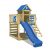 Wickey Spielturm »Klettergerüst Smart Life mit blauer Rutsche, Kletterturm mit Sandkasten, Leiter & Spiel-Zubehör«