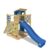 Wickey Spielturm »Klettergerüst Smart Pier mit blauer Rutsche, Kletterturm mit Sandkasten, Leiter & Spiel-Zubehör«