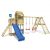 Wickey Spielturm »Klettergerüst Smart Port mit Schaukel & Rutsche, Kletterturm mit Sandkasten, Leiter & Spiel-Zubehör«