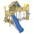 Wickey Spielturm »Klettergerüst Smart Ranger mit Schaukel & Rutsche, Stelzenhaus mit Sandkasten, Kletterleiter & Spiel-Zubehör«
