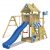 Wickey Spielturm »Klettergerüst The Proud Parrot mit Schaukel & blauer Rutsche, Kletterturm mit Sandkasten, Leiter & Spiel-Zubehör«