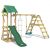 Wickey Spielturm »Klettergerüst TinyLoft mit Schaukel & blauer Rutsche, Kletterturm mit Sandkasten, Leiter & Spiel-Zubehör«