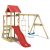 Wickey Spielturm »Klettergerüst TinyPlace mit Schaukel & Rutsche, Kletterturm mit Sandkasten, Leiter & Spiel-Zubehör«
