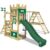 Wickey Spielturm »Ritterburg DragonFlyer mit Schaukel & Rutsche, Spielhaus mit Sandkasten, Kletterleiter & Spiel-Zubehör«