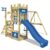 Wickey Spielturm »Ritterburg RoyalFlyer mit Schaukel & Rutsche, Spielhaus mit Sandkasten, Kletterleiter & Spiel-Zubehör«