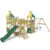 Wickey Spielturm »Ritterburg Smart Queen mit Schaukel & Rutsche, Spielhaus mit Sandkasten, Kletterleiter & Spiel-Zubehör«