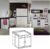Wimex Wickelkommode Gina, 2 Türen, (B/H/T) 107 x 71 x 107 cm, Weiß