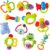 WISHTIME Rassel Beißring Set Baby Spielzeug ab 0 3 6 9 Monate 11 PCS Shaker Greifen Rassel Baby Kleinkind Spielzeug Frühe Lernspielzeug für Jungen…