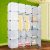 wolketon Regalsystem Kleiderschrank, 20 Würfel Weiß Kunststoff DIY Garderobenschrank mit Türen Garderobe für Kinderzimmer Schlafzimmer einfach zu…