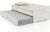 WOODLIVE DESIGN BY NATURE Massivholz-Gästebett aus Kernbuche weiß, ausziehbares Doppel-Bett, als Jugend- & Kinderbett verwendbar, Funktionsbett aus…